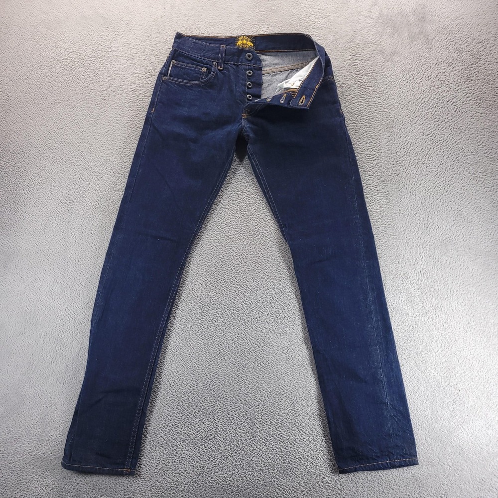 Brave Star Jeans Mens 30x30 Blue Slim Tapered Selvedge Cone Denim American Made